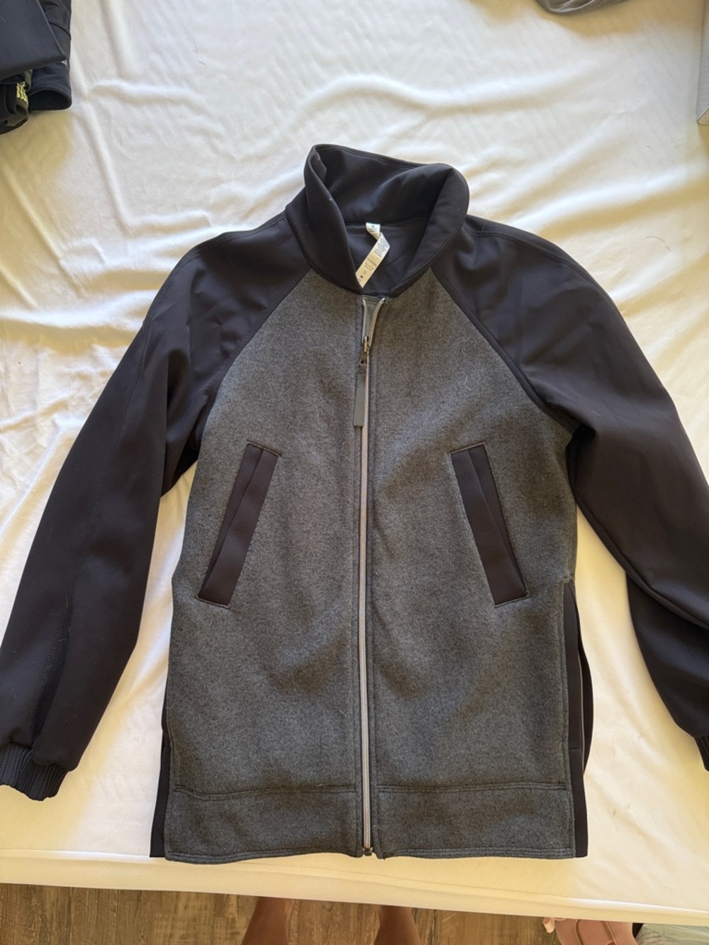 Lululemon reversible Gray & Black Zip Jacket